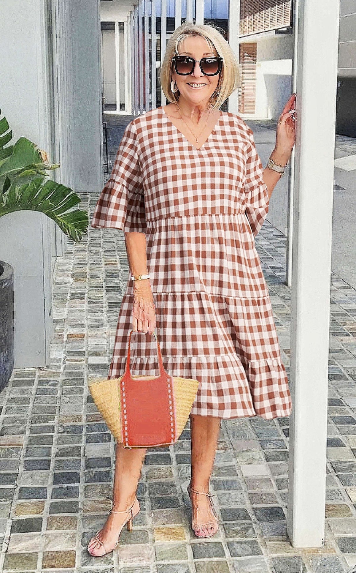 Casual Graphic Sleeve Dress