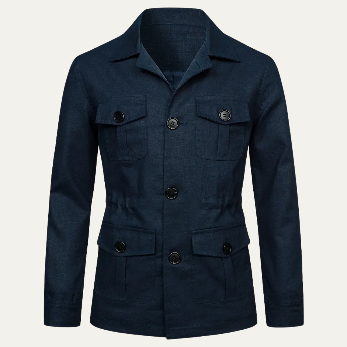 Men's Double Breasted Cotton Jacket Lightweight