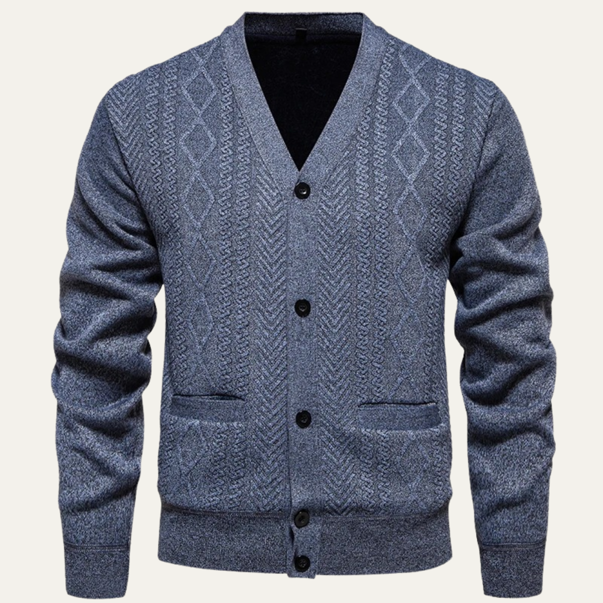 Men's Soft Knit V Neck Cardigan