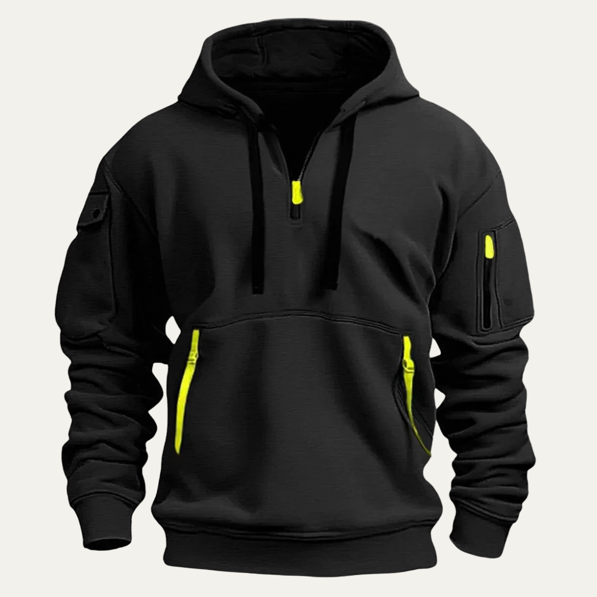 Men's Hoodie Jacket Durable Multi Pocket