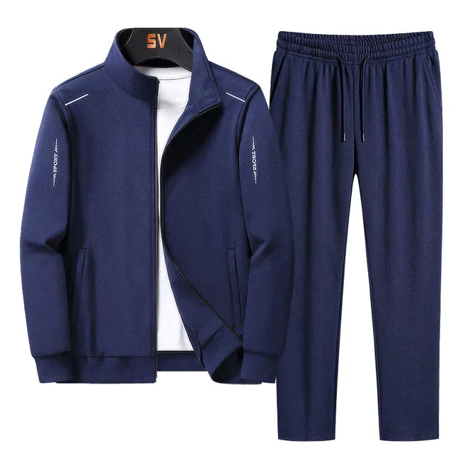 Relaxed Fit Men's Zip Up Tracksuit