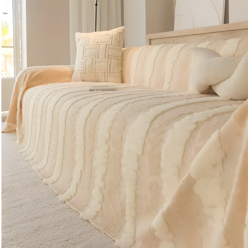 Sofa Blanket Plush Multifunctional Cover