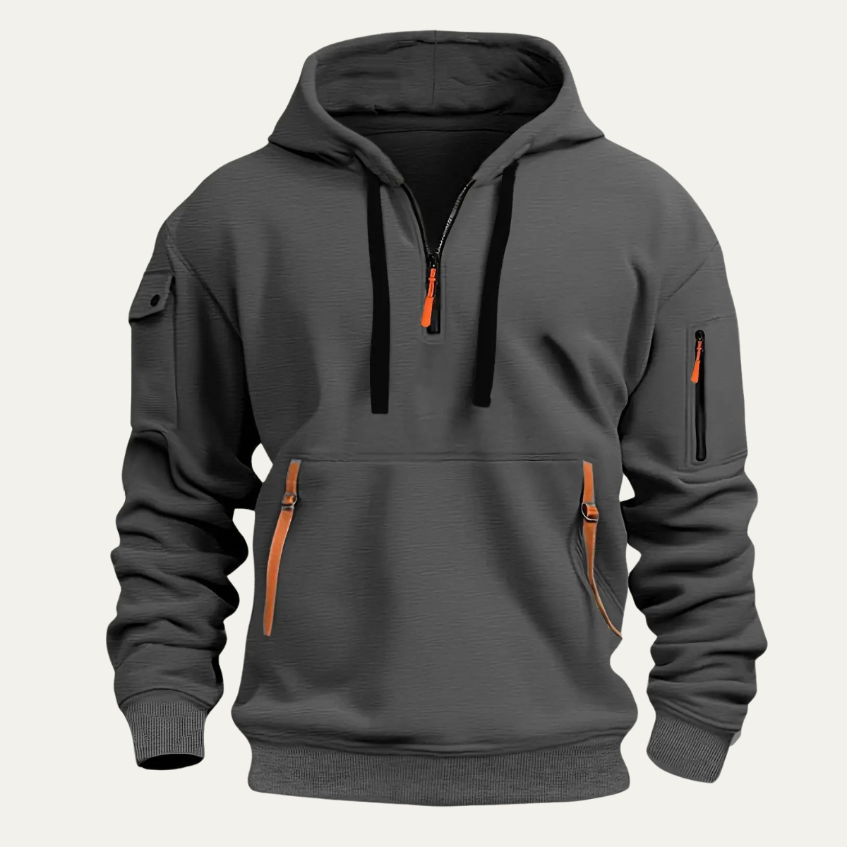 Men's Tactical Hoodie Jacket Durable Multi Pocket