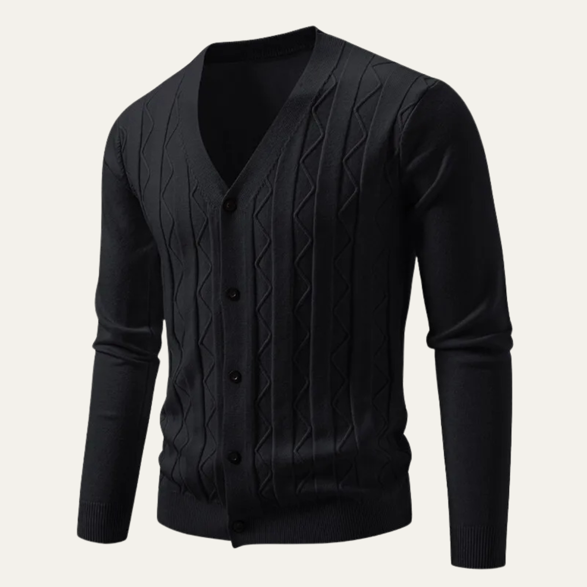 Men's V Neck Cardigan Sweater Lightweight Knit