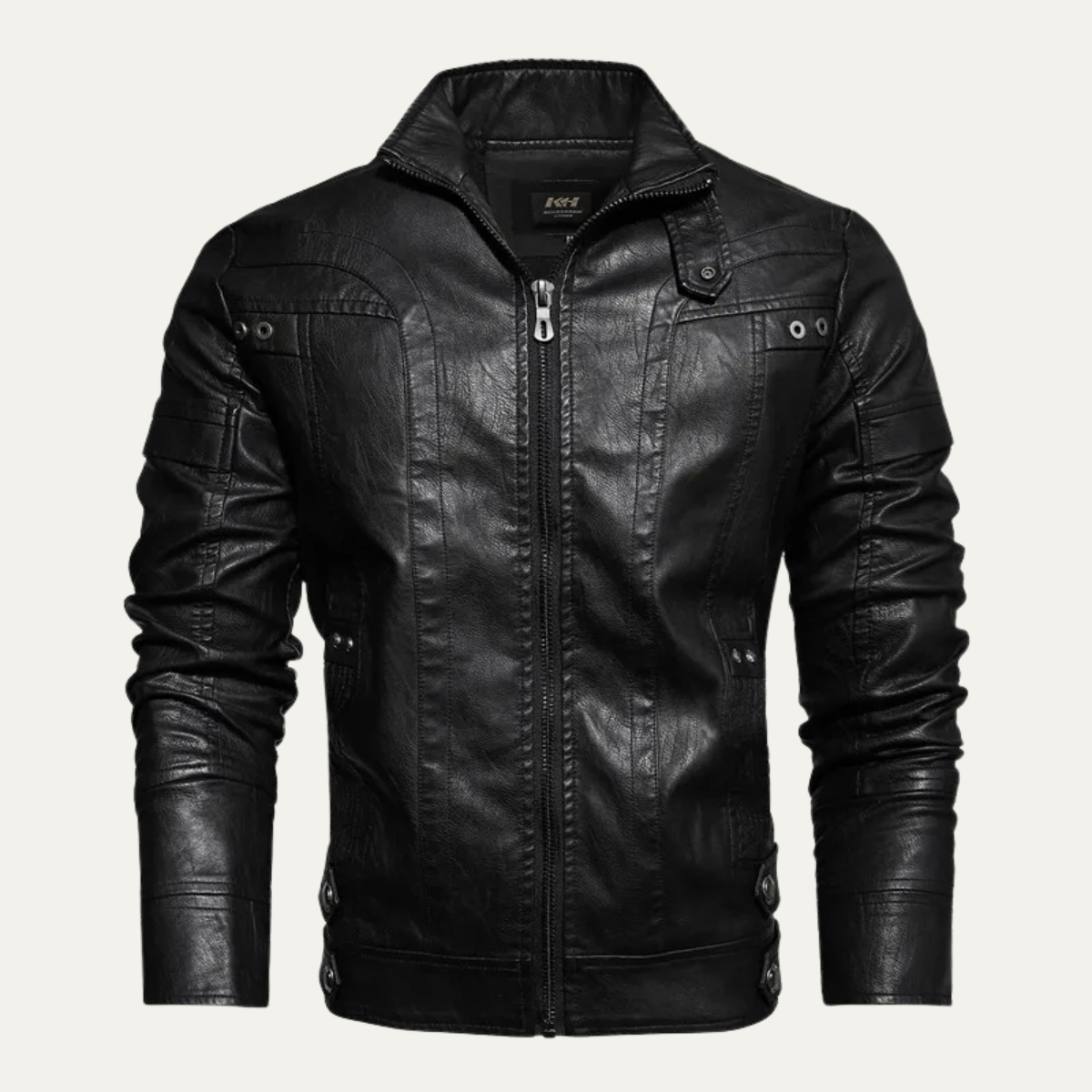 Men's Slim Fit Biker Leather Jacket