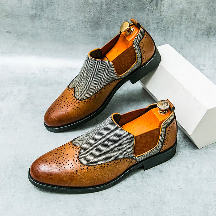 Luxury Italian Leather Slip On Shoes