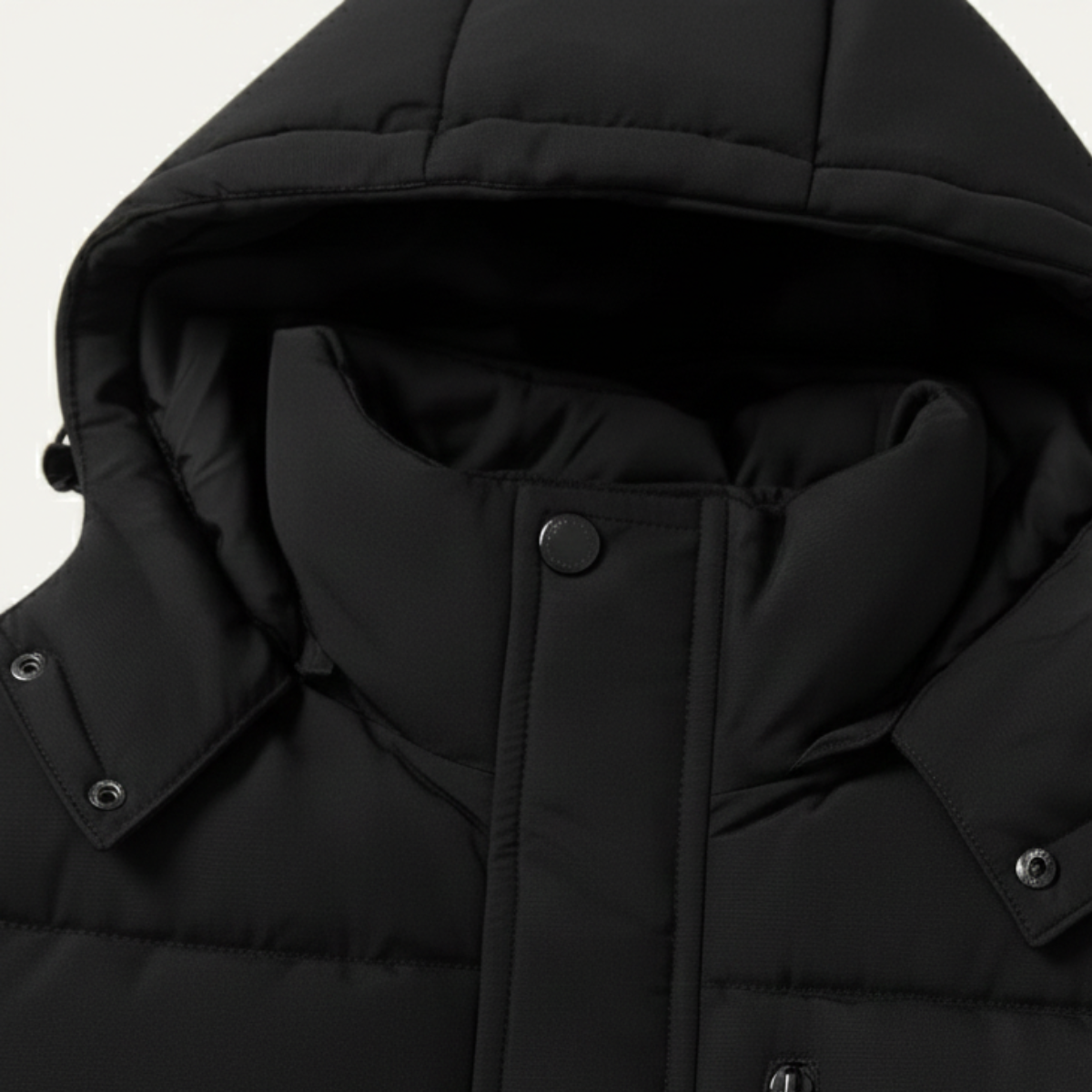 Men's Thermal Longline Puffer Coat Black