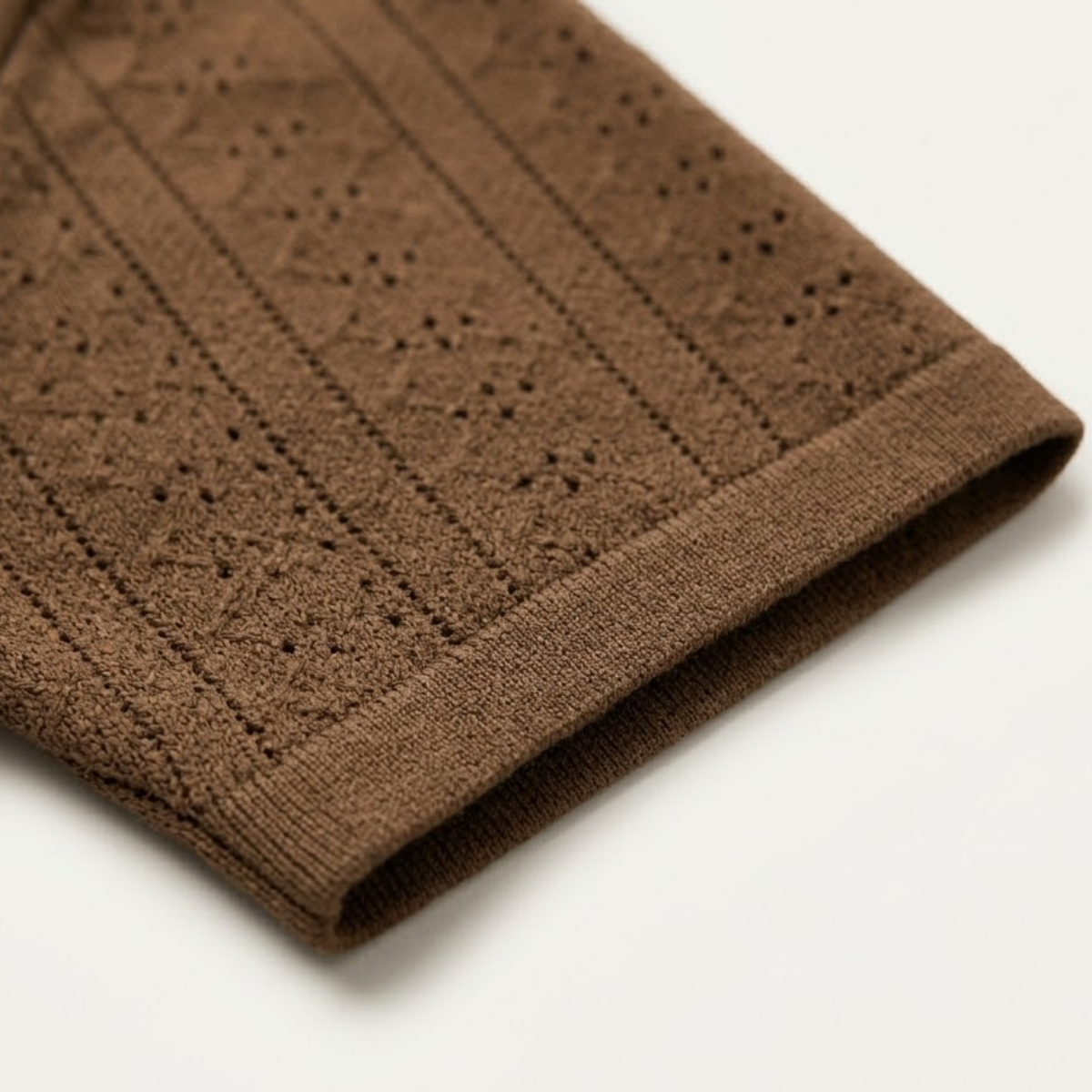 Men's Textured Knit Polo Shirt
