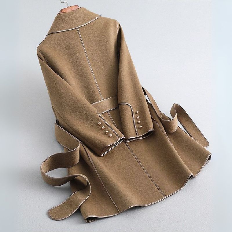 Luxurious Pure Wool Long Coat