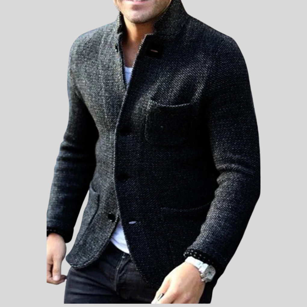 Men's Down Blazer Warm Waterproof Navy
