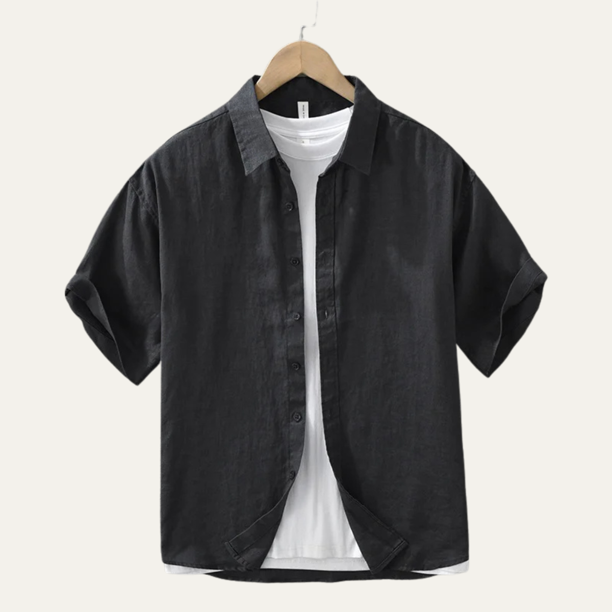Men's Linen Slim Fit Shirt Lightweight