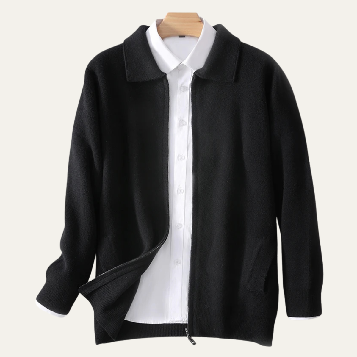 Men's Soft Wool Knit Cardigan Sweater