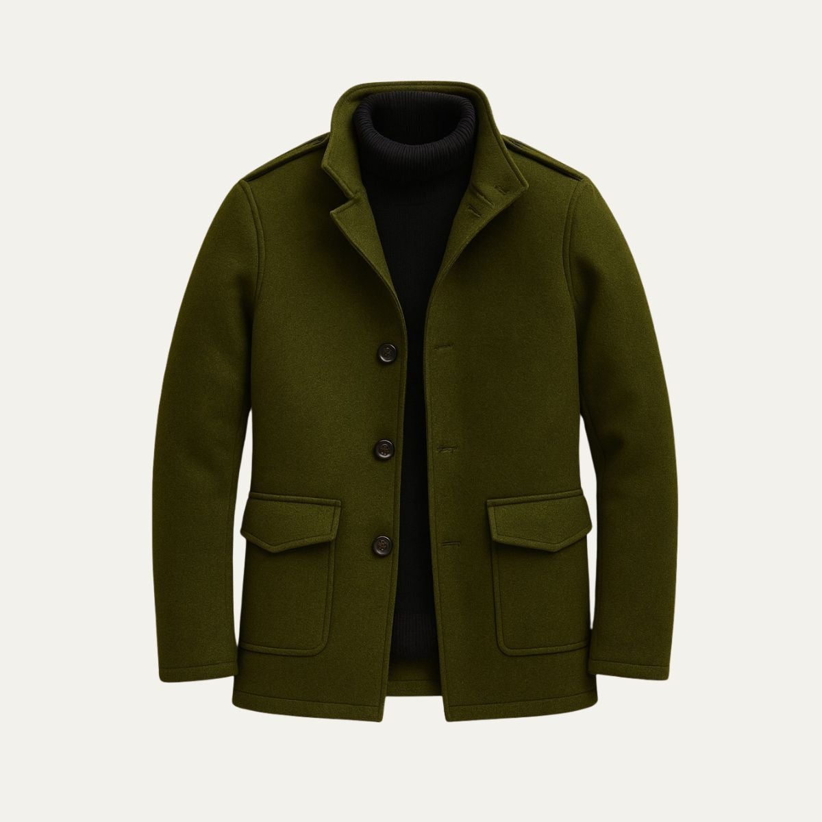 Men's Wool Tailored Overcoat