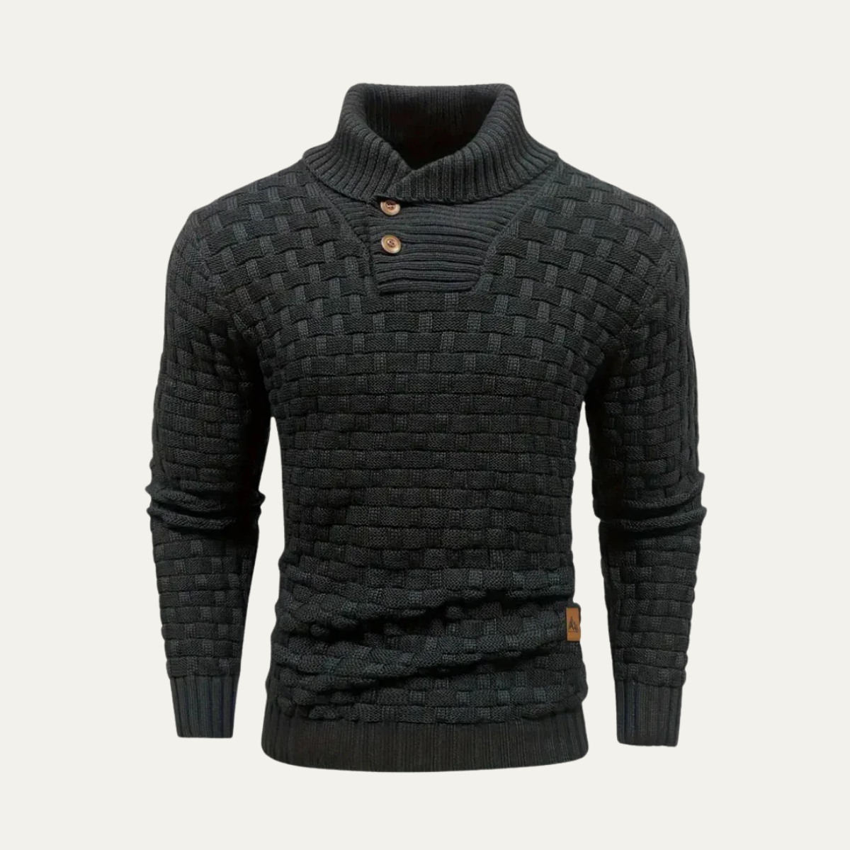 Men's Chunky Knit Button Sweater