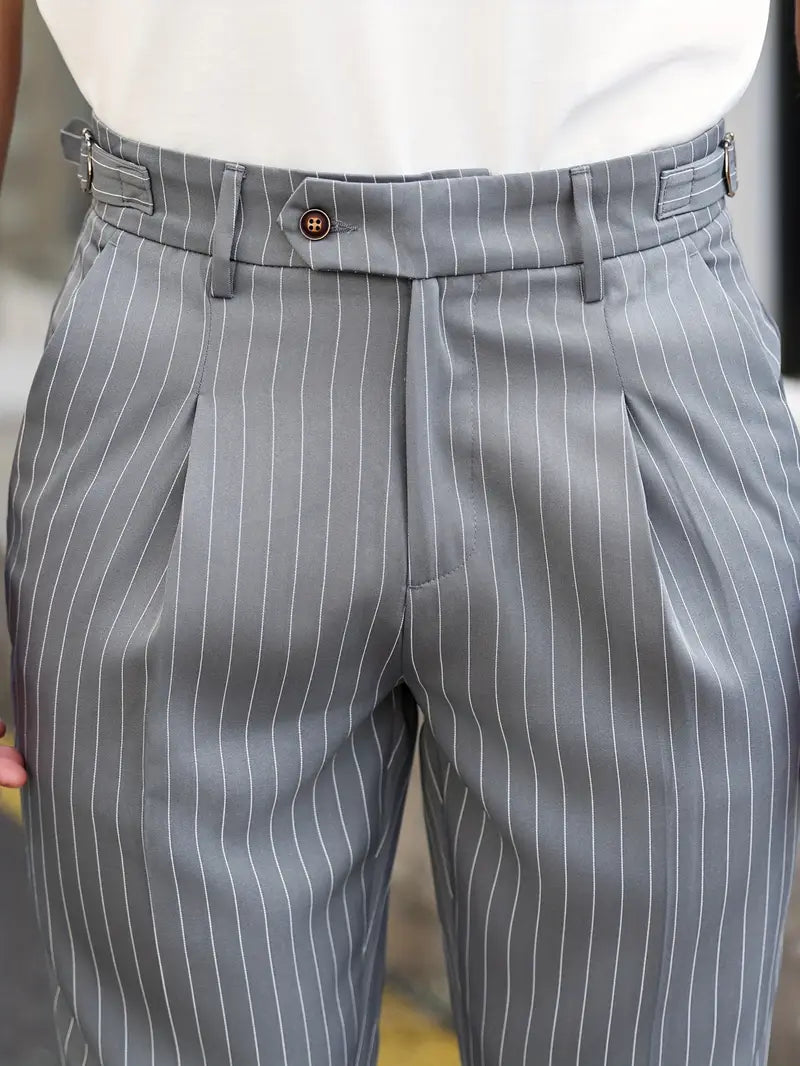 Montrose Men's Striped Dress Pants