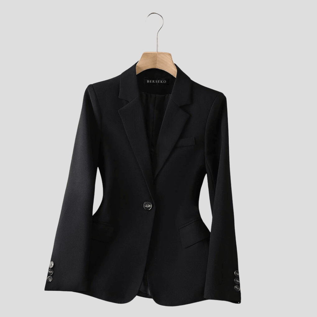 Women's Single Breasted Wool Blazer