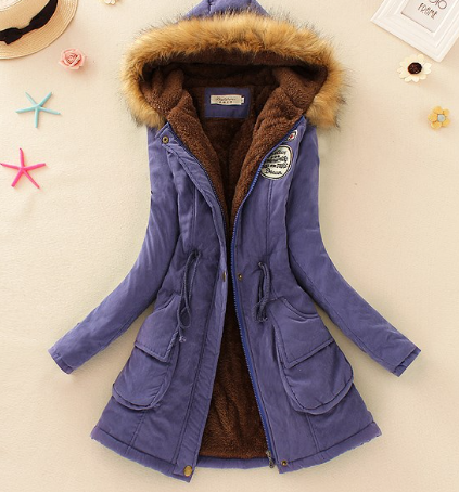 Women's Parka Coat Warm Hooded Waterproof