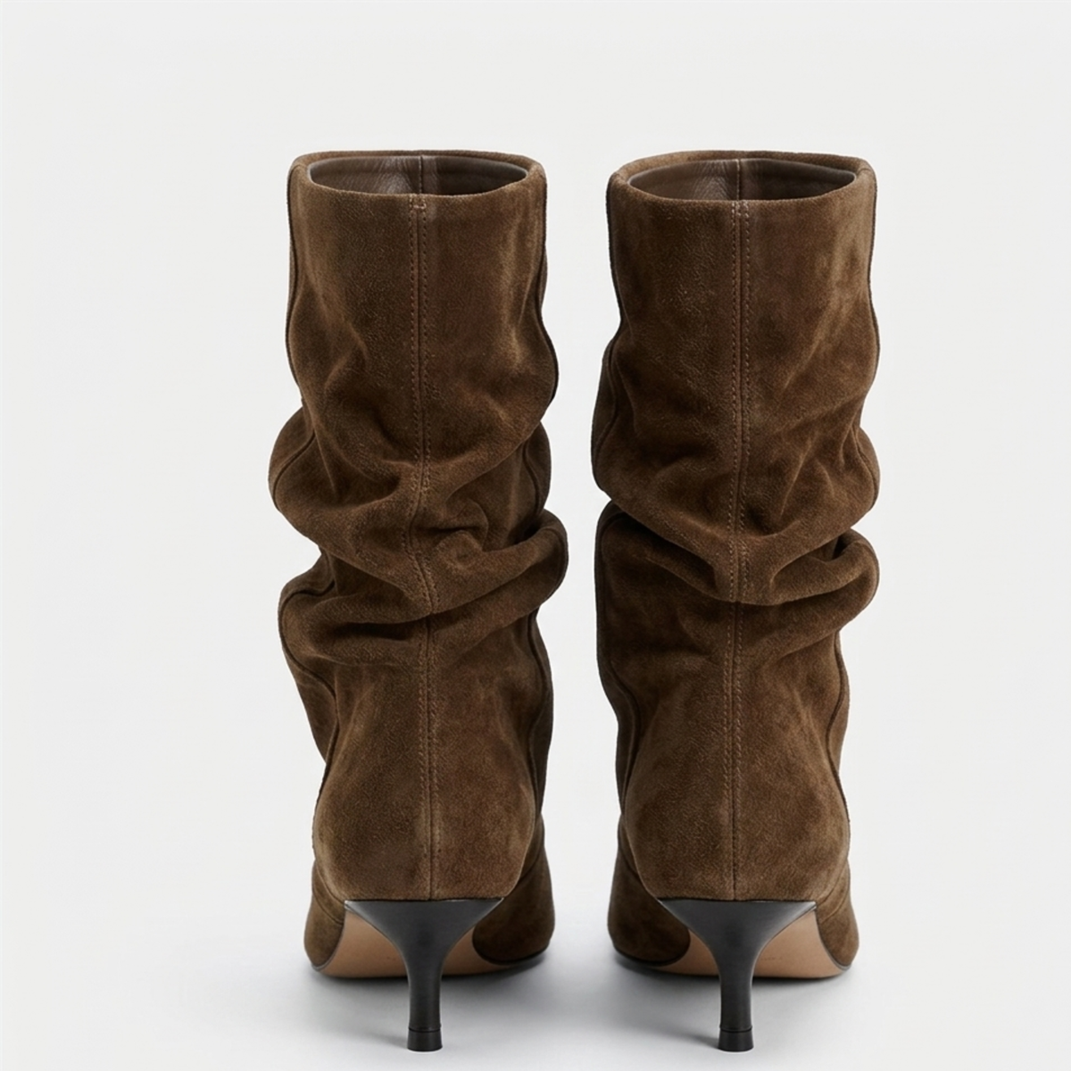 Ankle Boots Kitten Heel Slouch Women