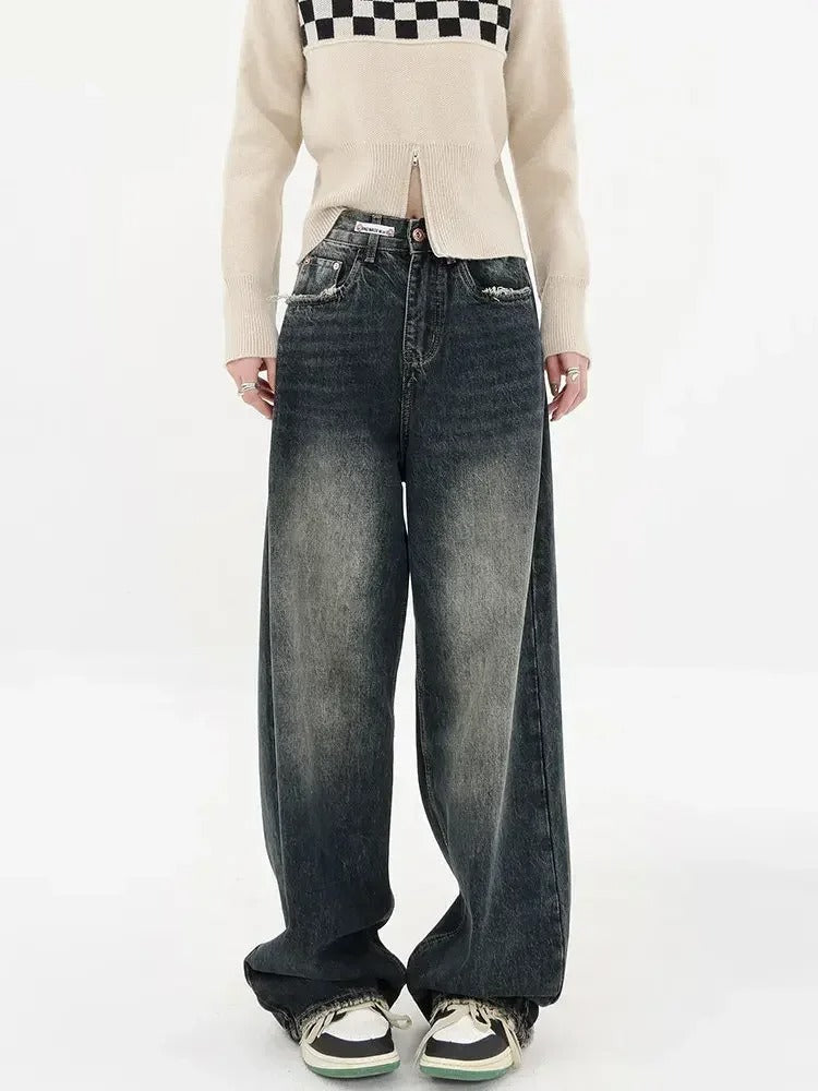 Ripped Vintage Style Jeans