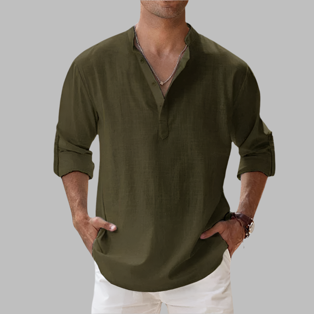 Men's Linen Summer Shirt Relaxed Fit