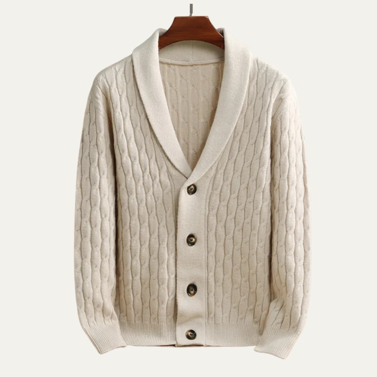 Men's Knitted V Neck Cardigan