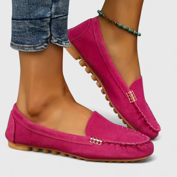 Luxurious Suede Slip On Flat Women's Loafers Shoes