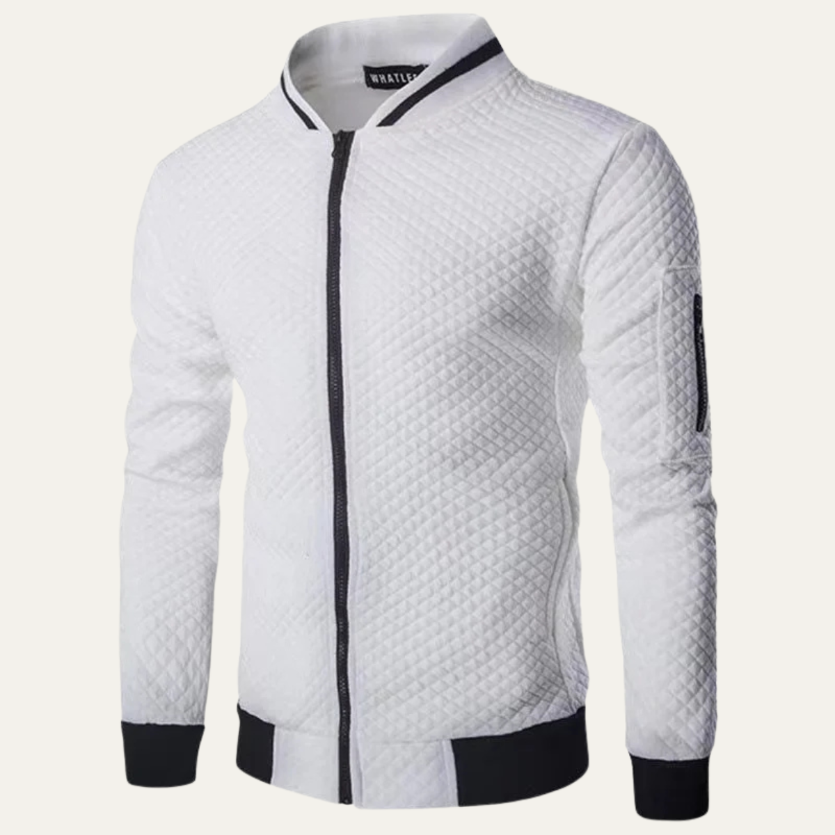 Men's Lightweight Diamond Quilted Bomber Jacket