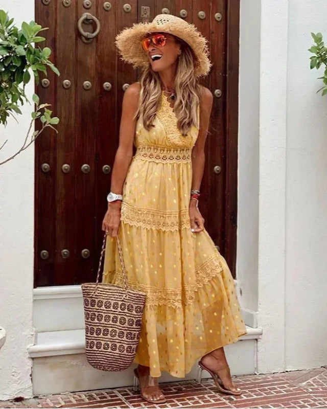 Women's Long Printed Maxi Dress