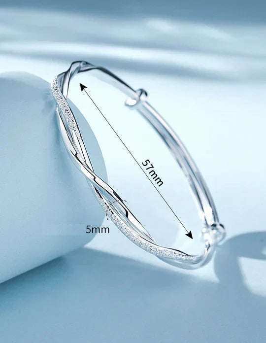 Silver Twisted Bracelet