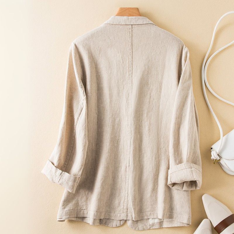 Luxury Cotton Blend Women's Blazer