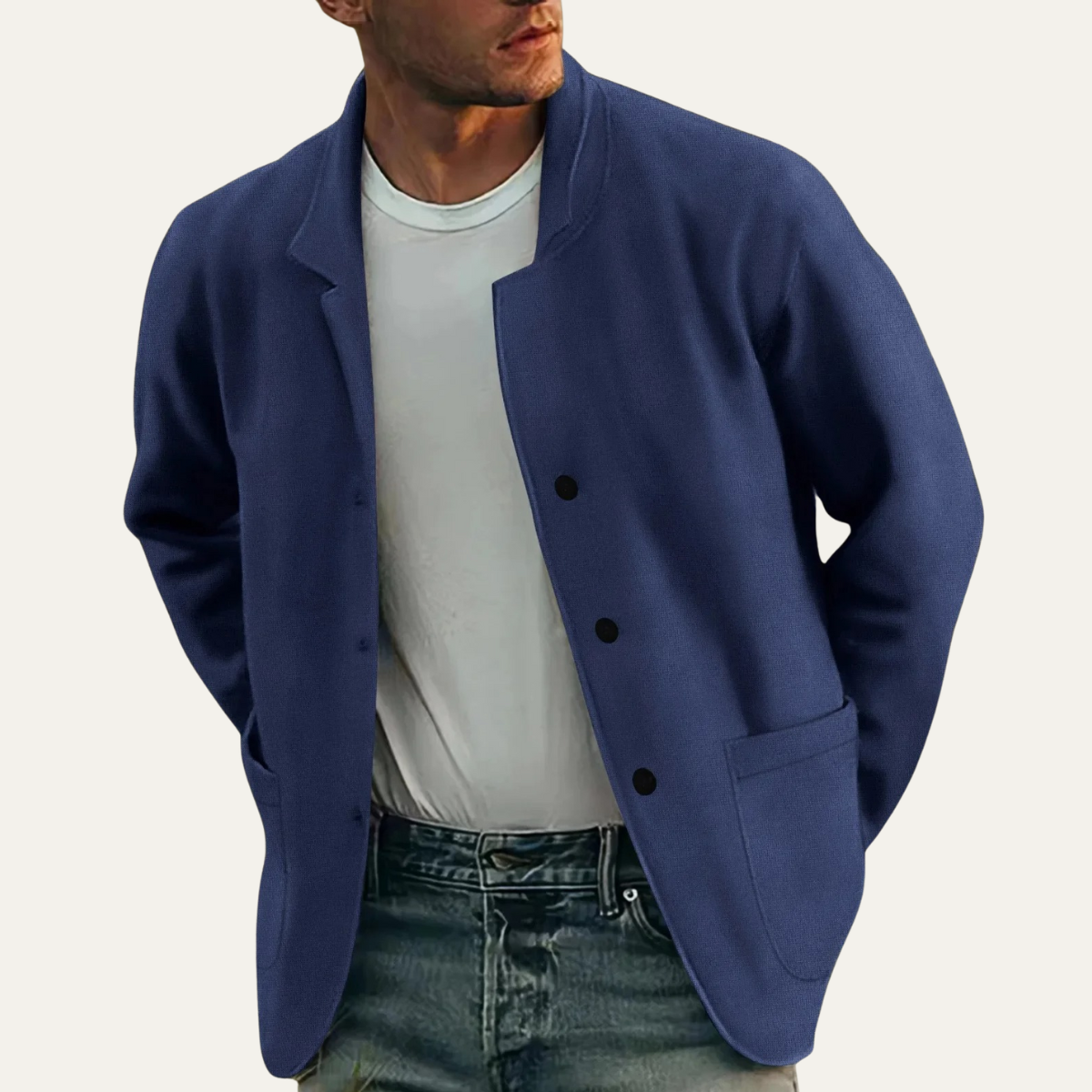 Mens Lightweight Blazer Jacket Beechwood