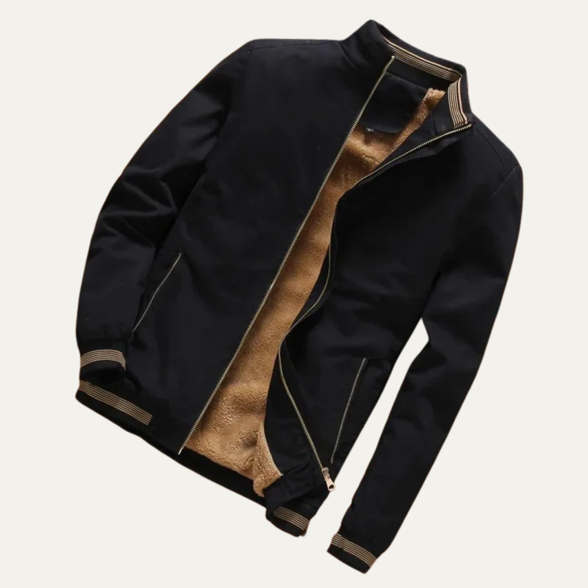 Men's Fleece Aviator Bomber Jacket Warm