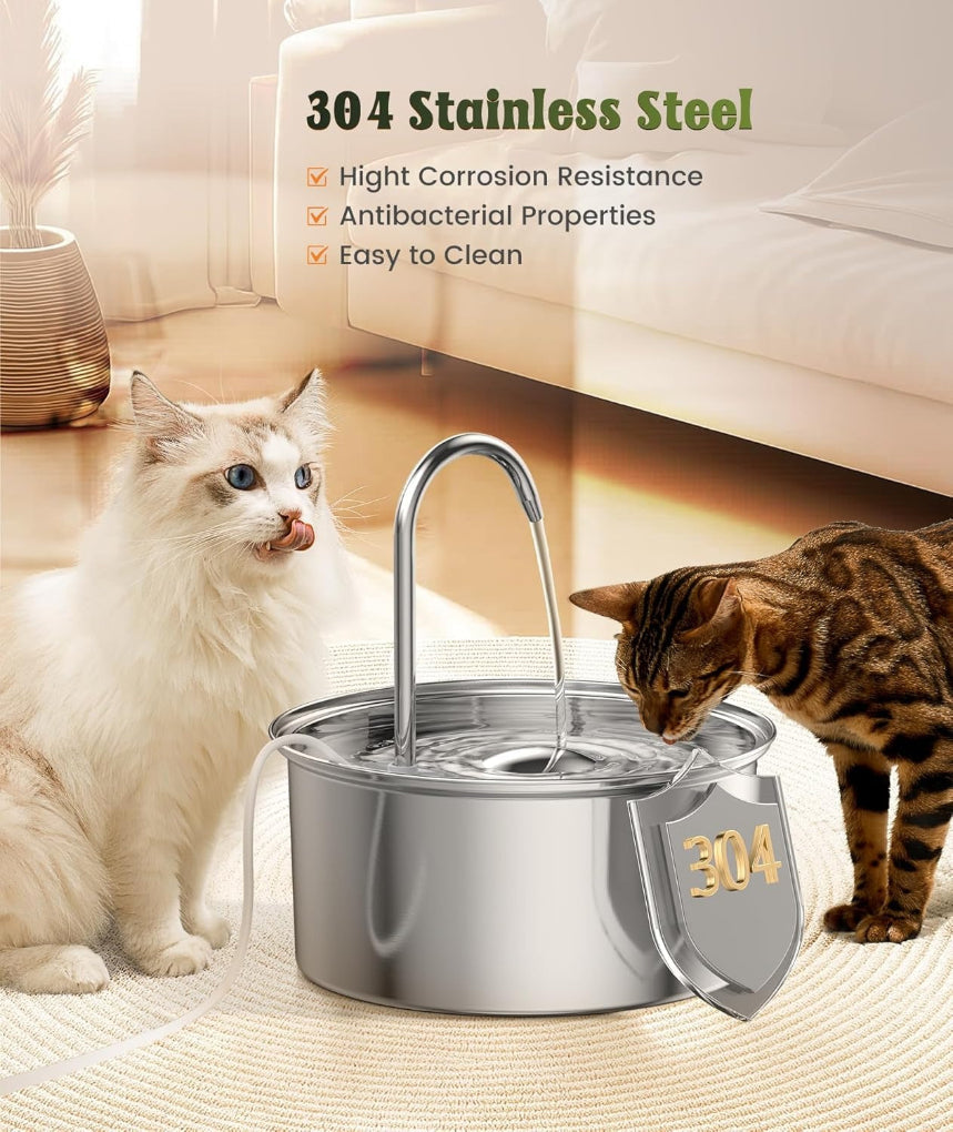 Stainless Steel Pet Water Fountain