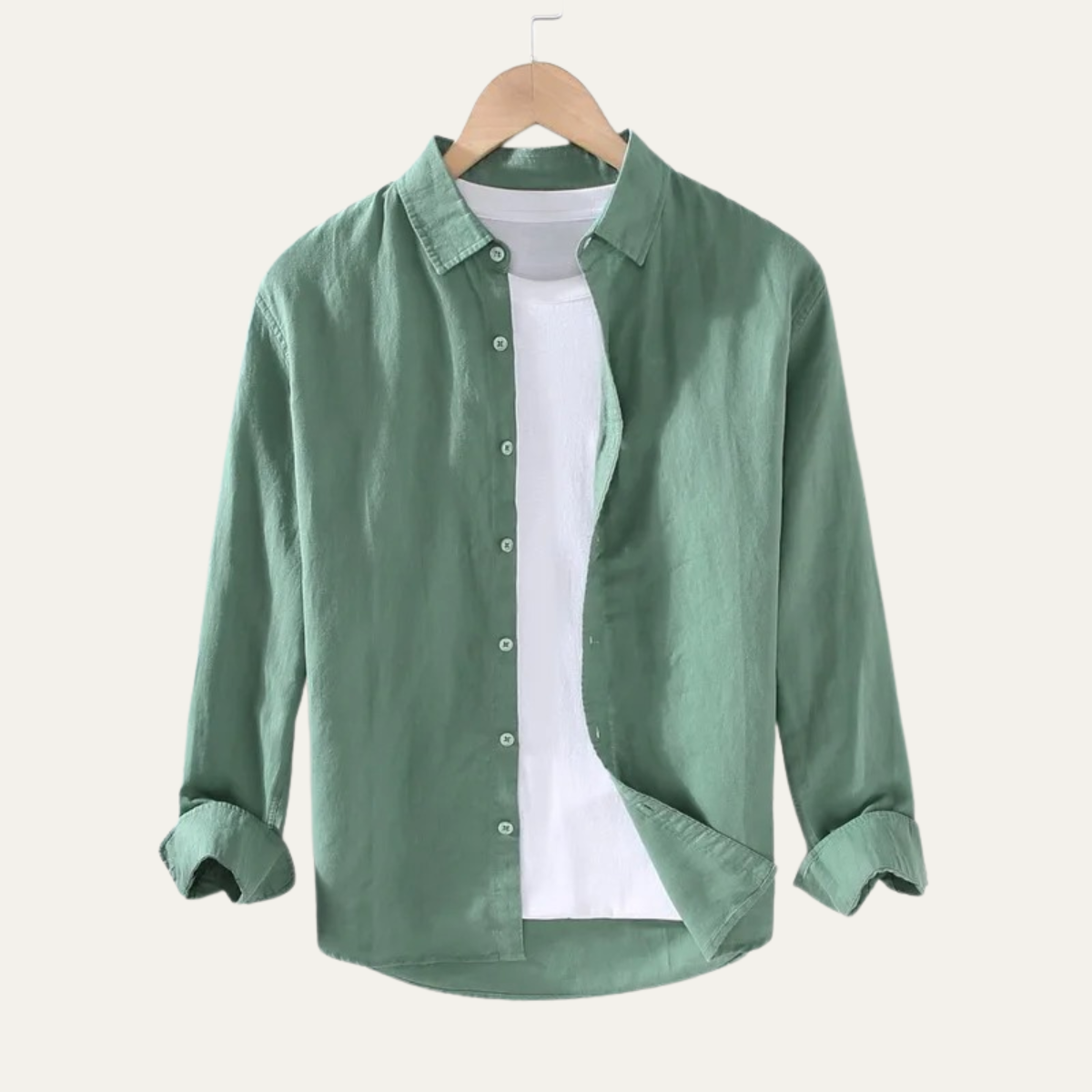 Men's Linen Cotton Casual Shirt
