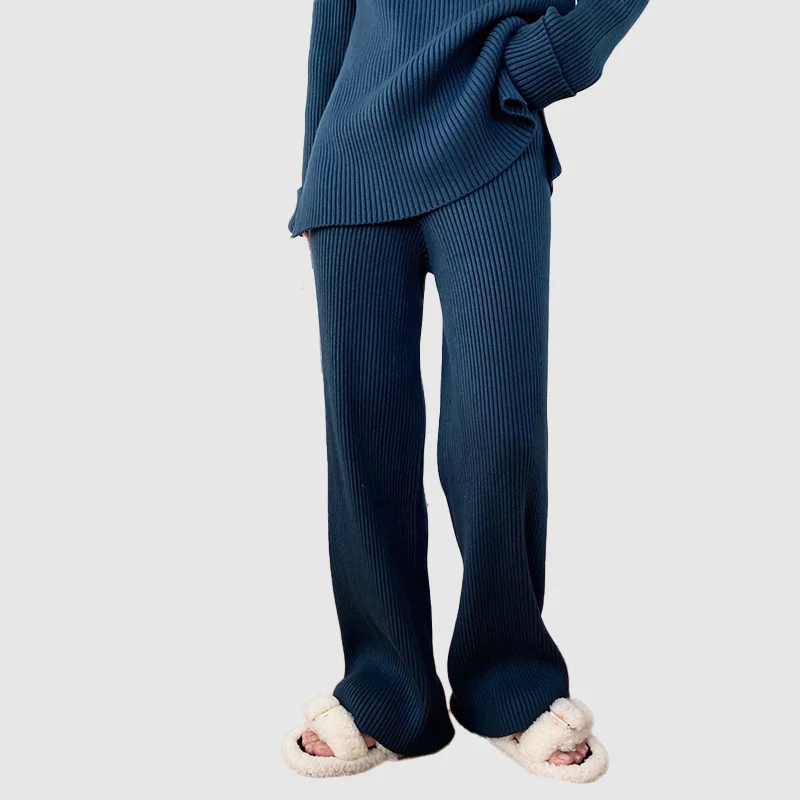 Women's Wide Leg Knit Two-Piece Set