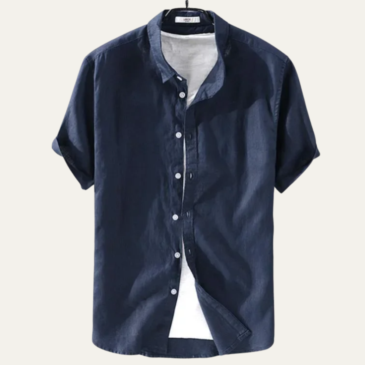 Montland Men's Cotton Linen Shirt Relaxed Fit