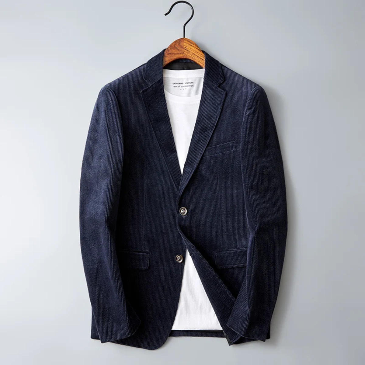 Men's Slim Fit Corduroy Blazer Suit