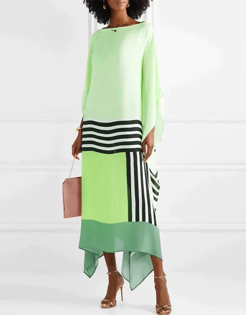 Women's Pink Kaftan Candy Striped