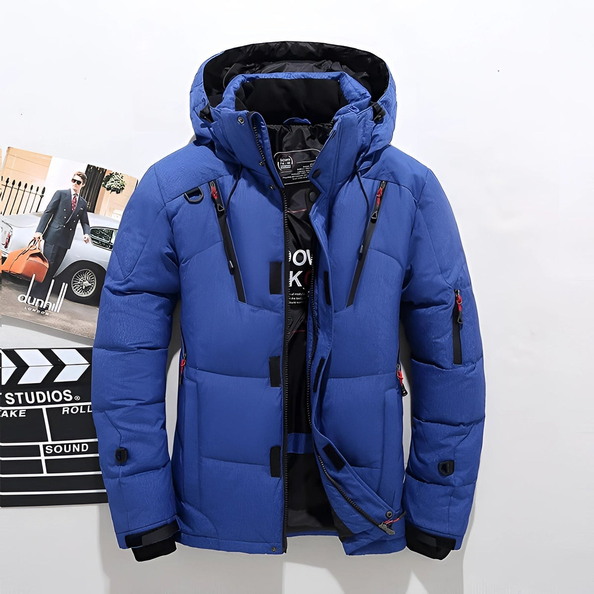 Men's Waterproof Insulated Ski Jacket Black