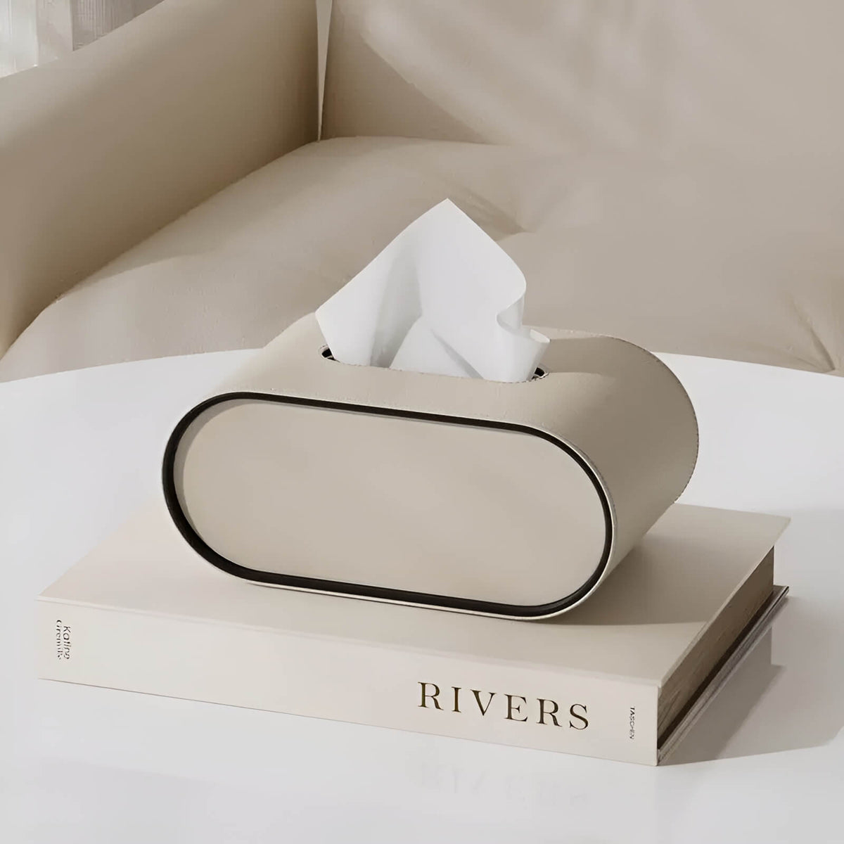 Luxury Pu Leather Tissue Holder