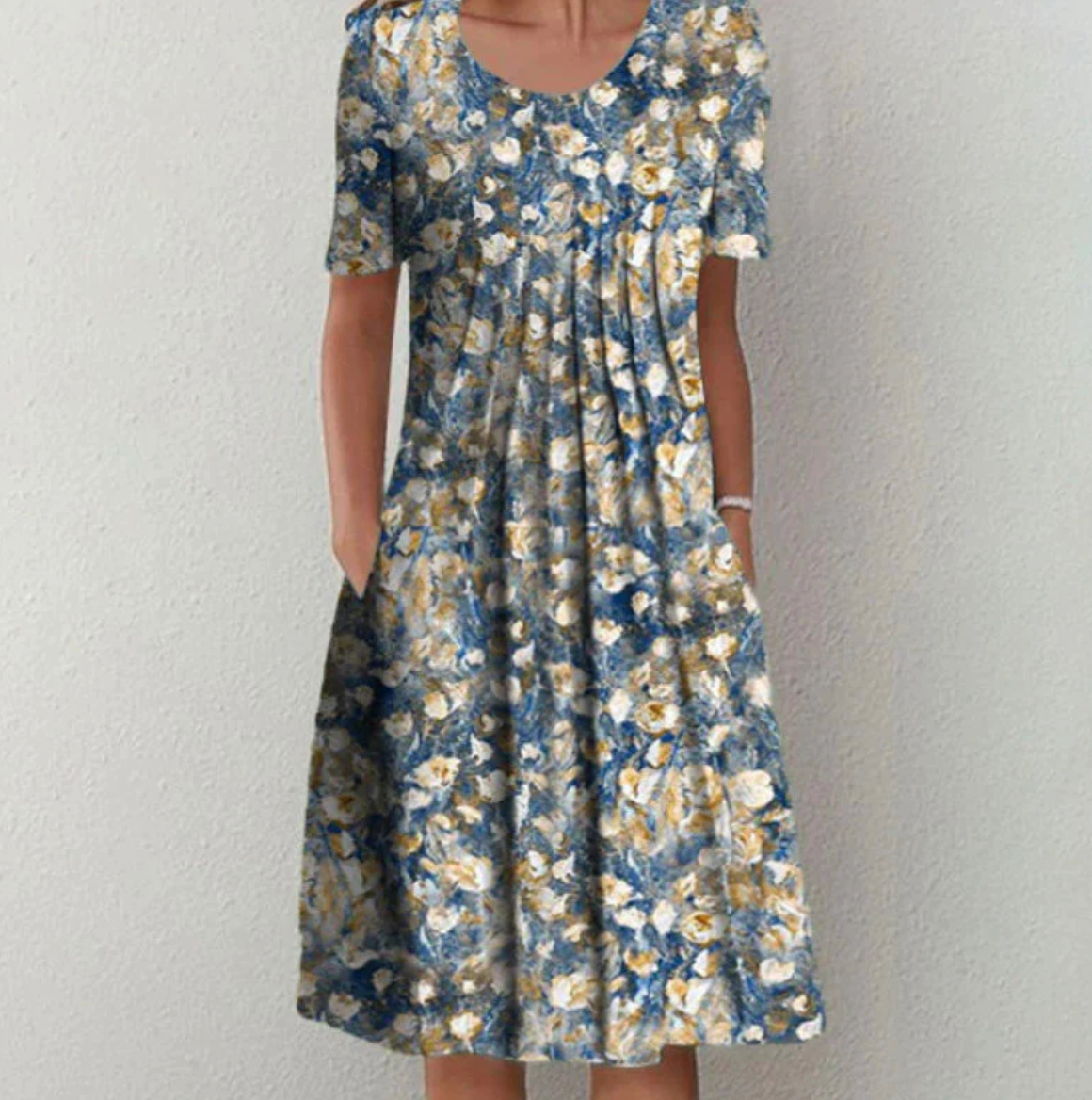 Women's Midi Patterned Dress