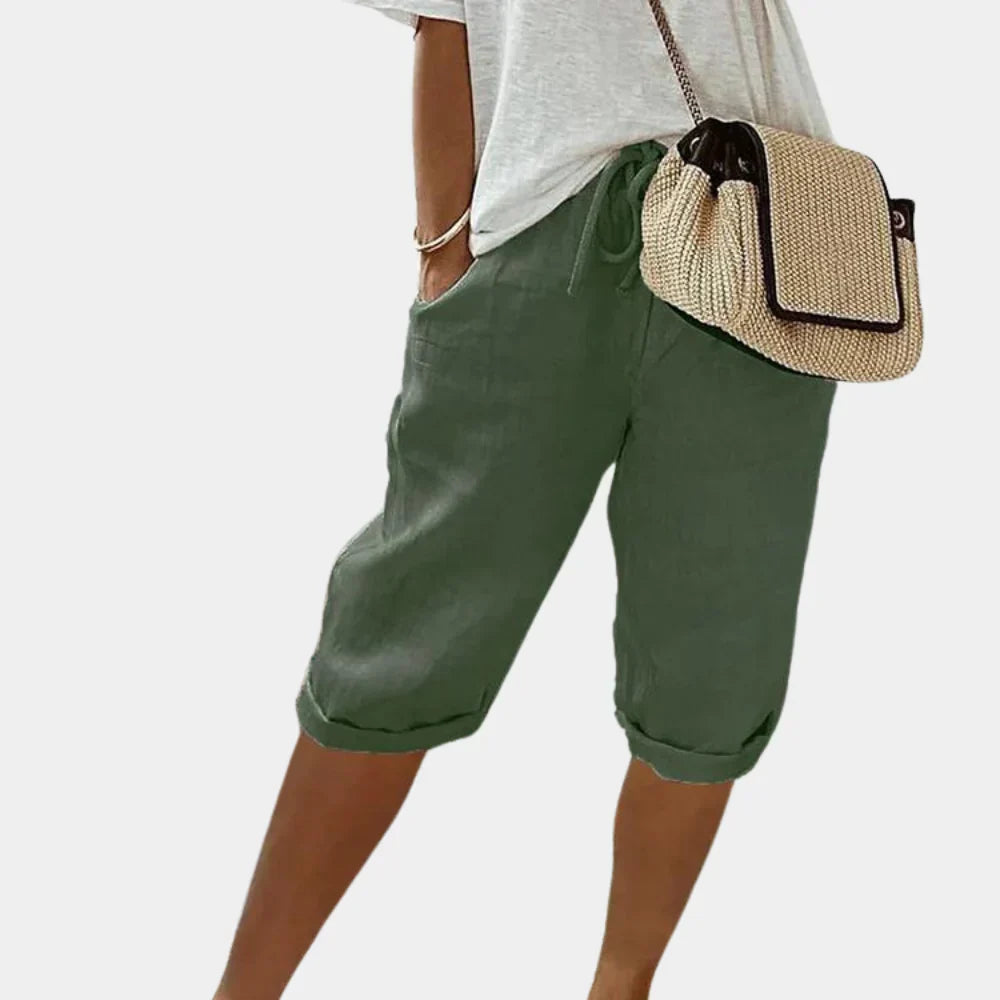 Women's Linen Blend Shorts