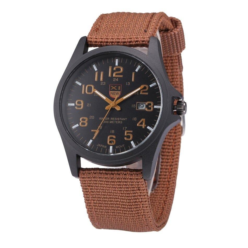 Military Style Watch Illuminated Dial