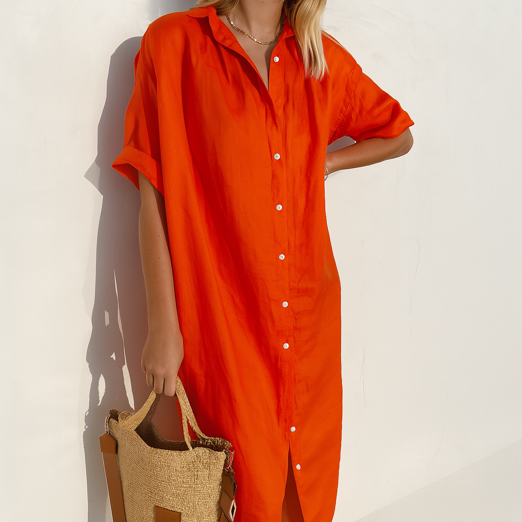 Women's Linen Shirt Dress