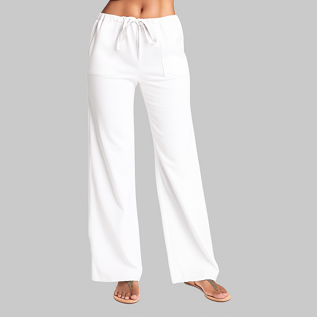 Women's Wide Leg Cotton Linen Pants