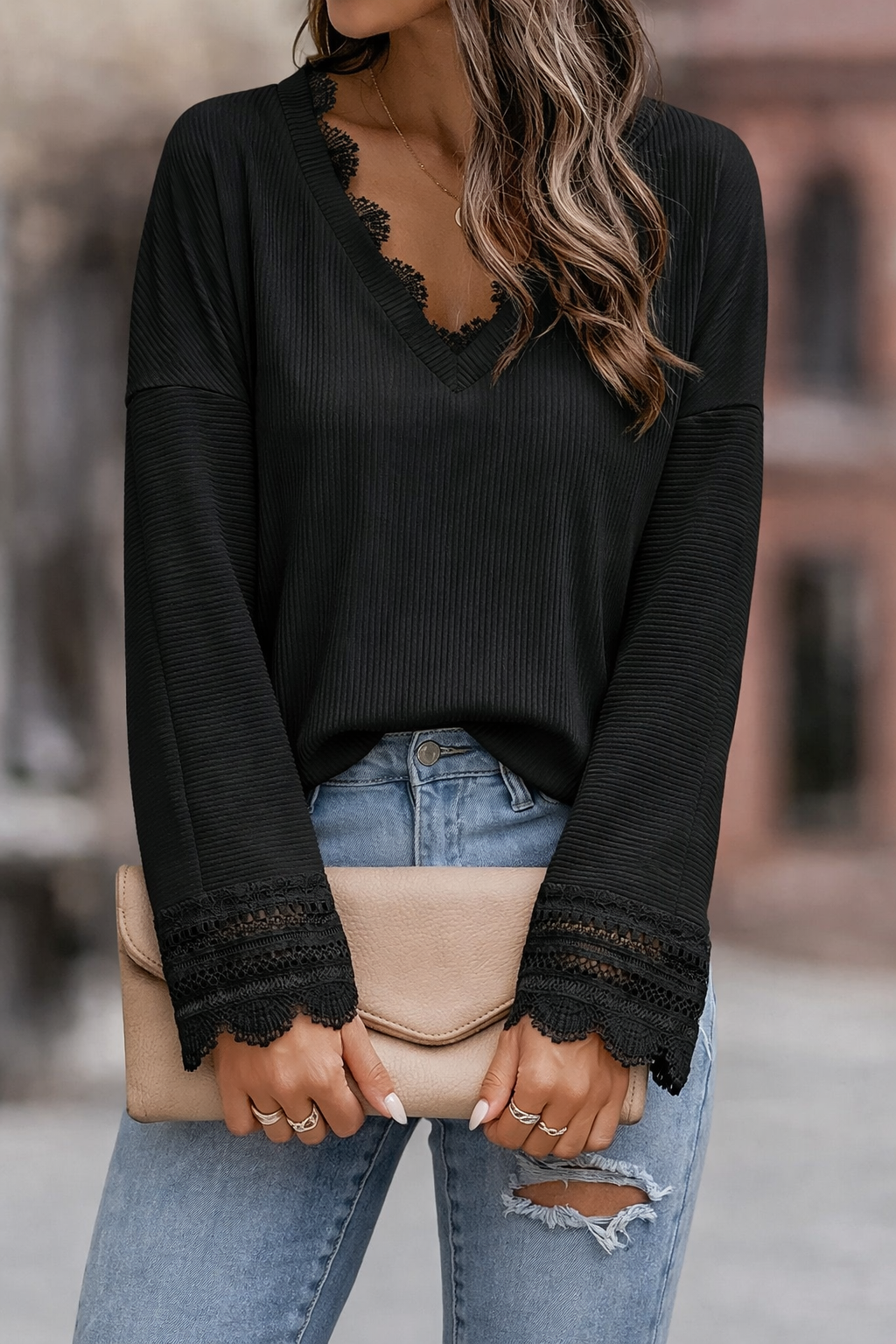 Lillian™ | Elegant Sweater With Lace