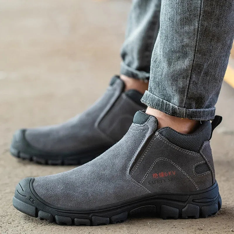 Men's Waterproof Insulated Safety Work Boots Steel Toe