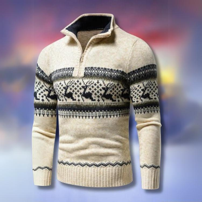 Mens Lightweight Colorful Half Zip Sweater