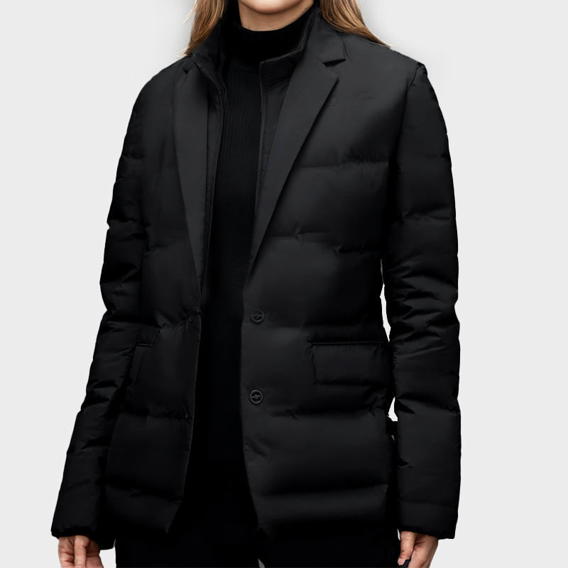 Insulated Fitted Down Winter Coat