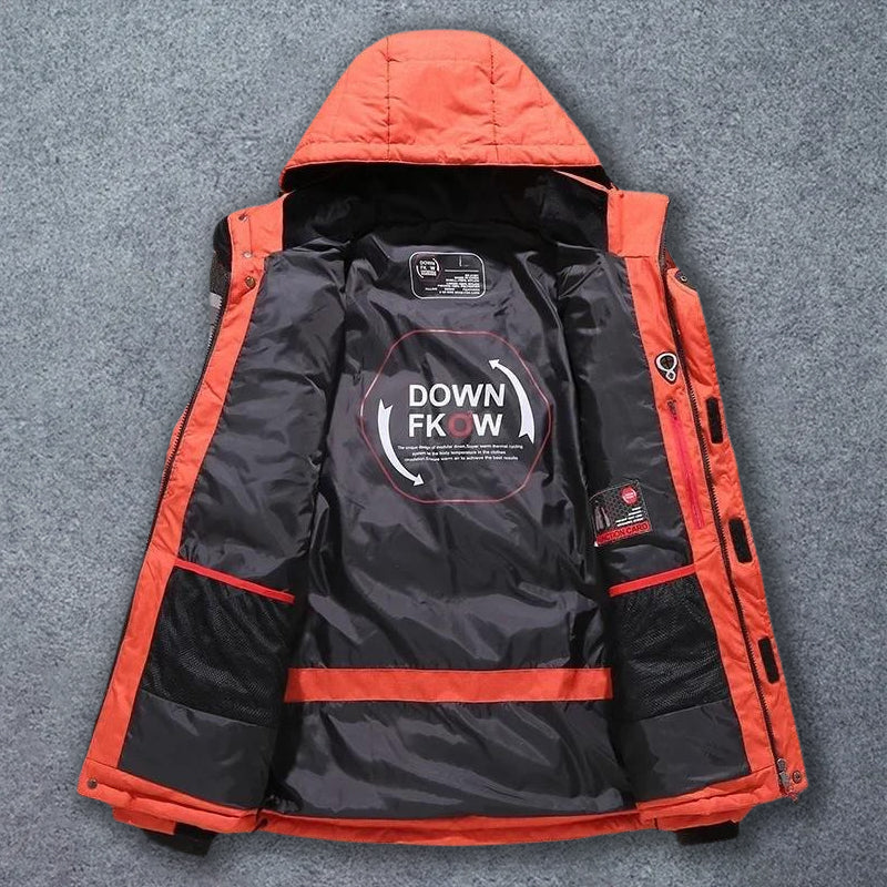Men's Down Mountain Jacket Waterproof Insulated Lightweight